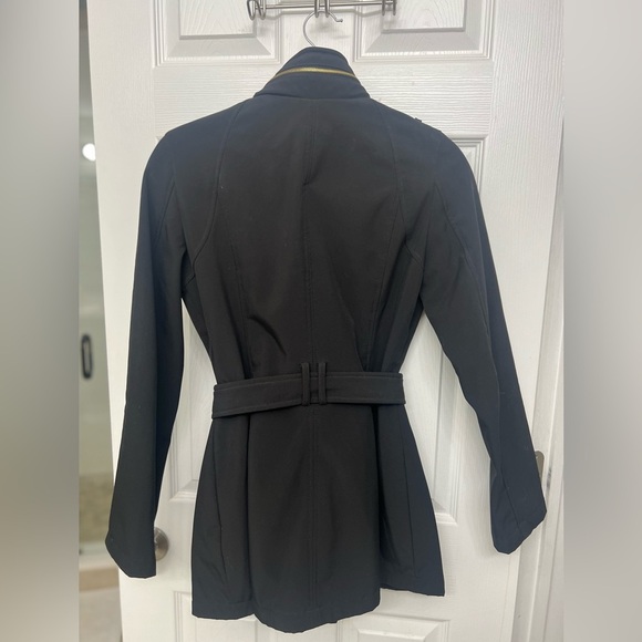 Michael Kors Women's Black Belted Utility Jacket - Picture 2 of 5